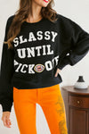 Stylish Black Relaxed Fit Sweatshirt for Women - Cozy Casual Comfort for Everyday Wear and Effortless Style