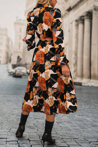 womens-pajamas-ice-silk-light-luxury-ginkgo-print-pajama