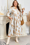Plus Size Women’s Floral Maxi Dress – Elegant Summer Style with Flattering Fit and Soft, Comfortable Fabric