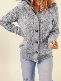dark-gray-long-sleeve-button-up-hooded-cardigans