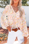 Women's Summer Floral Print Blouse - Stylish Short Sleeve Top for Casual Everyday Wear and Effortless Outfits