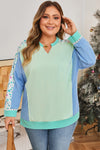Plus Size Women's Soft Knit Cozy Long Sleeve Pullover Sweater - Ideal for Casual Outings and Effortless Layering