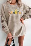 Women's Cozy Thanksgiving Graphic Sweatshirt - Soft Autumn Style, Perfect Fit for Festive Holiday Gatherings