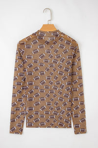mesh long sleeve top