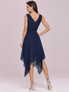 Captivating Chiffon Dress with Asymmetrical Design