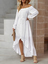 Elegant One-Shoulder Slimming Long Dress With Pleated Skirt