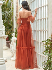 Elegant Strapless A Line Evening Gown with Cascading Ruffles