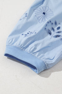 embroidered sleeve blouse