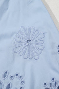 embroidered sleeve blouse