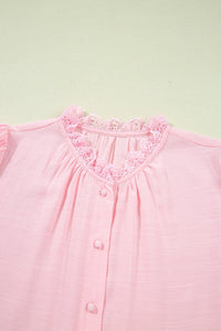 lace patchwork shirt