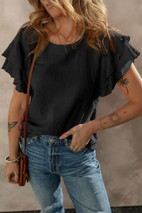 Ruffle Sleeve Blouse