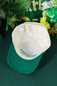 Dark Green SOMEBODYS PROBLEM Embroidered Two-tone Baseball Cap