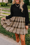 Stylish Women's Plaid T-Shirt Dress in Relaxed Fit – Ideal for Casual Outings and Summer Gatherings