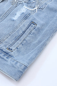 sky-blue-sequin-embellished-fringe-distressed-denim-jacket