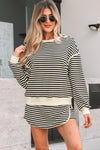 Trendy Women's Striped Two-Piece Skirt Set - Stylish Summer Outfit in Vibrant Colors for Casual Chic Looks