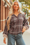 Stylish Women's Soft Cotton Plaid Blouse - Trendy, Comfortable Fit for Casual or Office Wear in Versatile Colors
