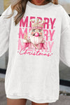 Cozy Women's White Twisted Ribbed Christmas Nutcracker King Sweatshirt - Festive Holiday Fashion for Ultimate Comfort