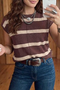 Trendy Women's Cozy Short Sleeve Sweater in Soft Knit - Ideal for Casual Outings and Stylish Layering Options