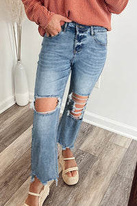 Women's Flattering High-Waisted Blue Jeans for Women – Stylish Casual Denim Pants Perfect for Everyday Comfort and Versatility