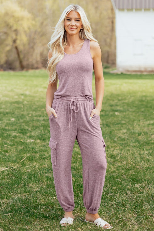 Floral Print Casual Tank Top & Drawstring Jogger Pants Set for Women - Stylish & Comfy 2-Piece Everyday Outfit