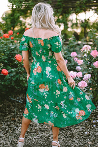 tiered midi dress