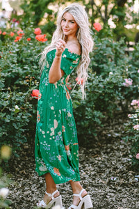 tiered midi dress