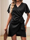 Women's Dresses Temperament V-Neck Long Sleeve Dress