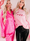 Hot Pink Cheetah Print Loungewear