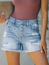 Women's Distressed Denim Shorts