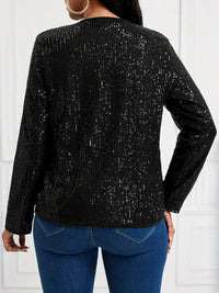 Layer up with this stylish Long Sleeve Open Front Jacket for Women, perfect for Spring and Fall!