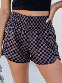 Leopard Print High Rise Workout Shorts