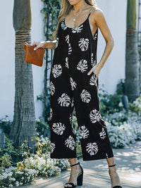 Leopard Print Sleeveless Jumpsuit for Stylish Women