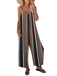 Leopard Print Sleeveless Jumpsuit for Stylish Women