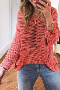 hollow out sweater