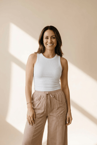 Women's Mineral Wash High-Waisted Wide-Leg Cotton Pants