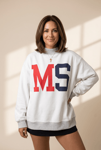 
Women's Mississippi Reversible Mock Neck Graphic Sweatshirt