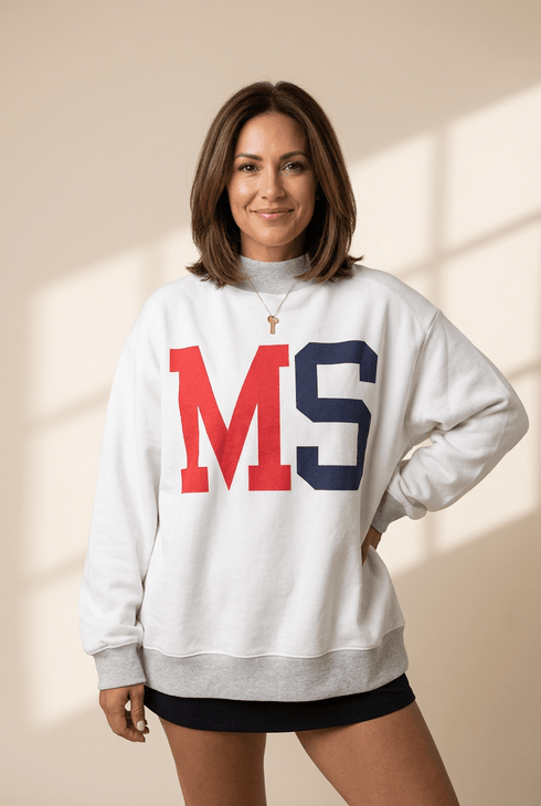 Women's Mississippi Reversible Mock Neck Graphic Sweatshirt