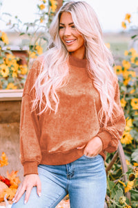 Oversized Crewneck Pullover Workout Long Sleeve Hoodie