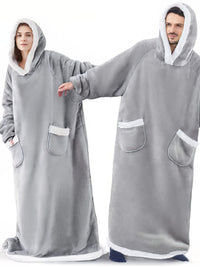 Oversized Wearable Flannel Blanket Hoodie for Maximum Comfort