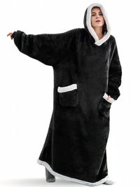 Oversized Wearable Flannel Blanket Hoodie for Maximum Comfort
