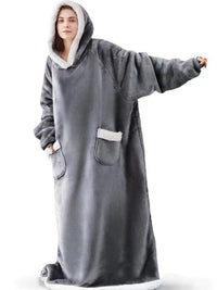 Oversized Wearable Flannel Blanket Hoodie for Maximum Comfort