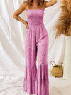 Elegant V-Neck Pleated Maxi Dress