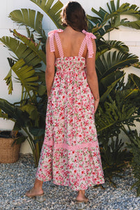 floral sleeveless dress