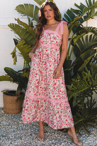 floral sleeveless dress