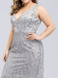 Plus Size Maxi Sequin Formal Dresses & Gowns