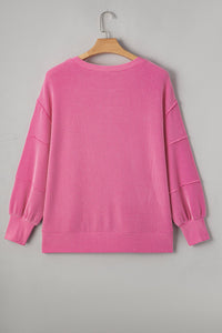 plus size ribbed long sleeve top