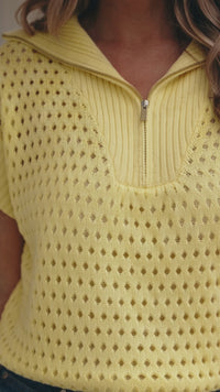 Trendy Women's Short Sleeve Knit Sweater - Soft, Casual Spring & Summer Fashion in Stylish Colors & Flattering Fit
