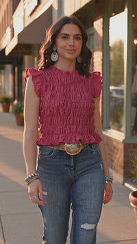 Trendy Women's Red Plaid Ruffle Trim Tank Top - Perfect for Casual Summer Outings and Everyday Style