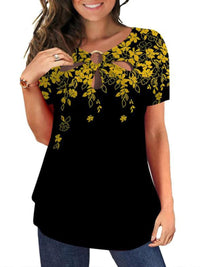 Printed Round Neck Casual T-Shirt for Everyday Comfort