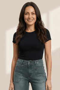 Women's Real Teal High-Rise Wide-Leg Patch Pocket Jeans